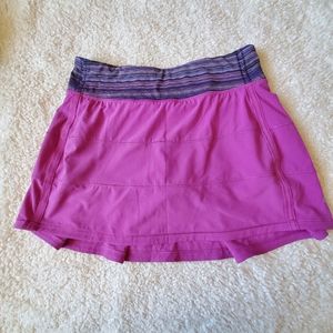 Lululemon Pace Rival purple tennis skirt 6 tall